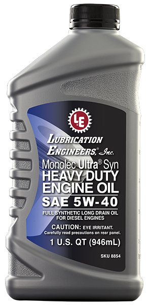 Item # 8854-QUART, Monolec Ultra® Syn Heavy Duty Engine Oil 8854 On  Lubrication Engineers